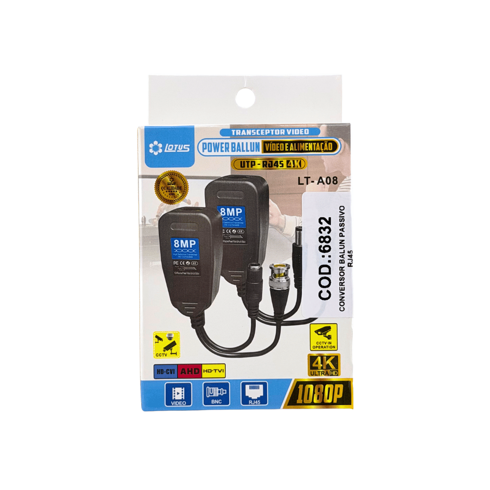 CONVERSOR BALUN PASSIVO RJ45 STAR - 6832 -4-